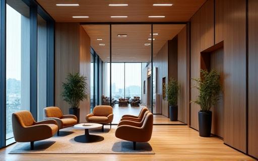 Modern minimal office interior of LuminaConsult